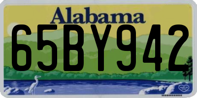AL license plate 65BY942