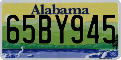 AL license plate 65BY945