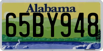AL license plate 65BY948