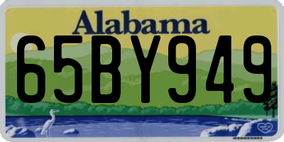 AL license plate 65BY949