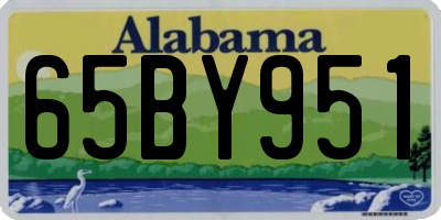 AL license plate 65BY951