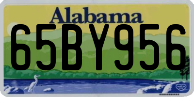 AL license plate 65BY956