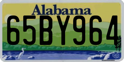 AL license plate 65BY964