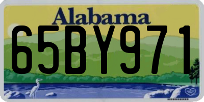 AL license plate 65BY971