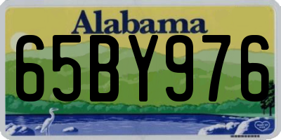 AL license plate 65BY976
