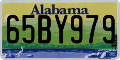 AL license plate 65BY979