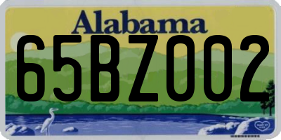 AL license plate 65BZ002