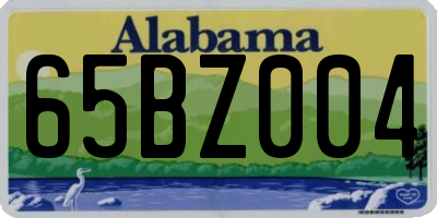 AL license plate 65BZ004