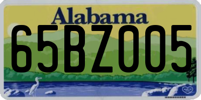 AL license plate 65BZ005