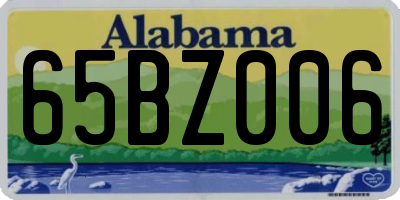 AL license plate 65BZ006