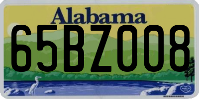 AL license plate 65BZ008