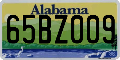 AL license plate 65BZ009