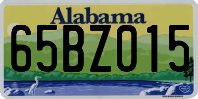 AL license plate 65BZ015