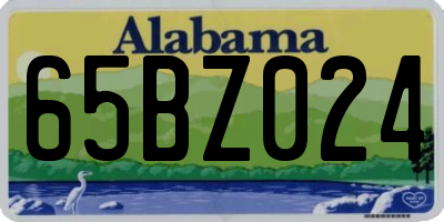 AL license plate 65BZ024