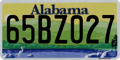 AL license plate 65BZ027