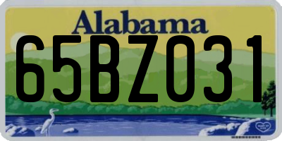 AL license plate 65BZ031