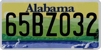 AL license plate 65BZ032