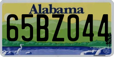 AL license plate 65BZ044