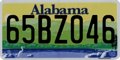 AL license plate 65BZ046