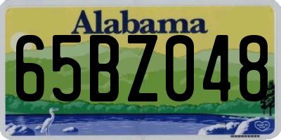 AL license plate 65BZ048