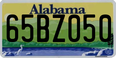 AL license plate 65BZ050