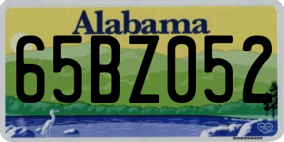 AL license plate 65BZ052