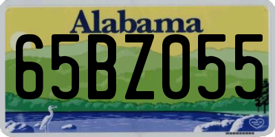 AL license plate 65BZ055