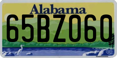 AL license plate 65BZ060