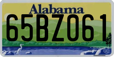AL license plate 65BZ061