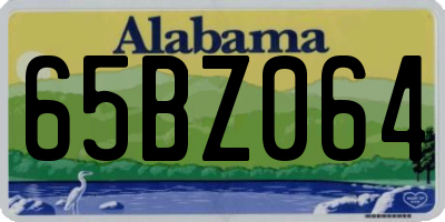 AL license plate 65BZ064