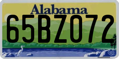AL license plate 65BZ072