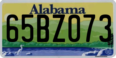 AL license plate 65BZ073