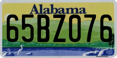 AL license plate 65BZ076