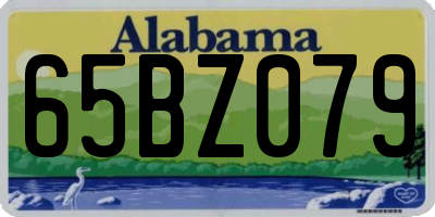 AL license plate 65BZ079