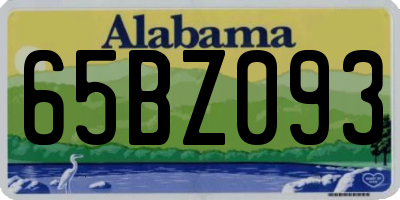 AL license plate 65BZ093