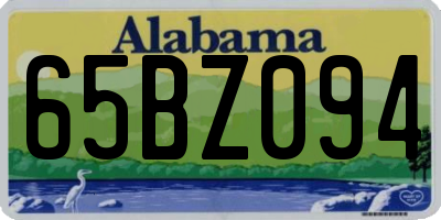 AL license plate 65BZ094