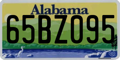AL license plate 65BZ095