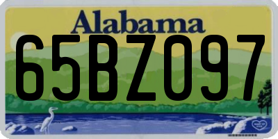 AL license plate 65BZ097