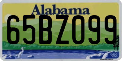 AL license plate 65BZ099