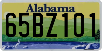 AL license plate 65BZ101