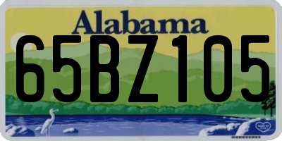 AL license plate 65BZ105