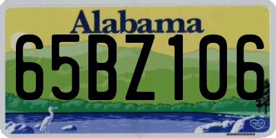 AL license plate 65BZ106