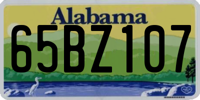 AL license plate 65BZ107
