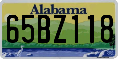 AL license plate 65BZ118