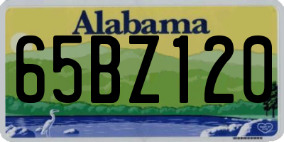 AL license plate 65BZ120