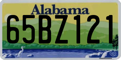 AL license plate 65BZ121