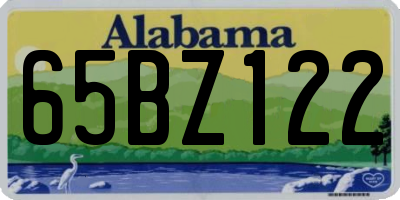 AL license plate 65BZ122