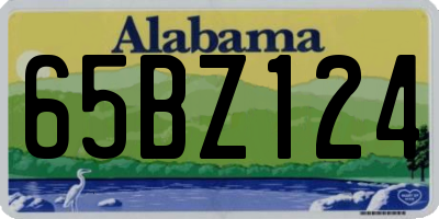 AL license plate 65BZ124