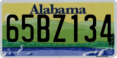 AL license plate 65BZ134