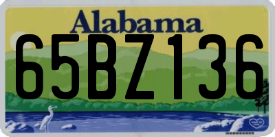 AL license plate 65BZ136